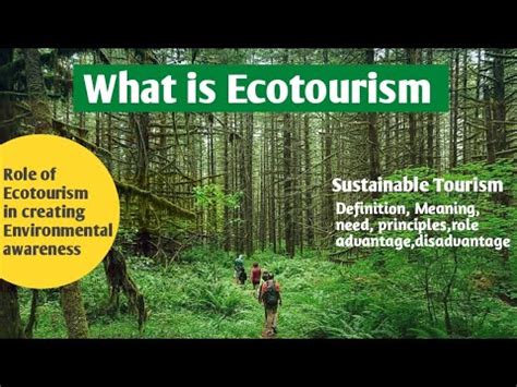 ecotoerisme definitie menselijke geografie